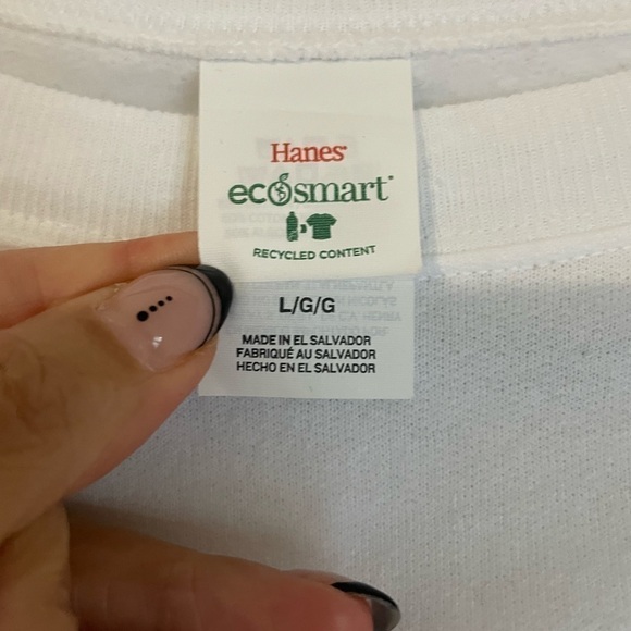 White “Miss Valentina” Sweatshirt Size Large - Picture 4 of 6